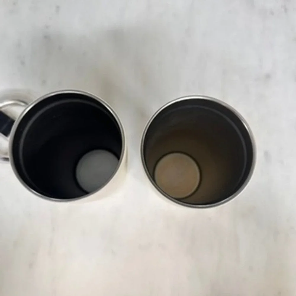 Starbucks MiiR 16oz Tumbler Set Cream Brown Dog Scarf Insulated Stainless Steel